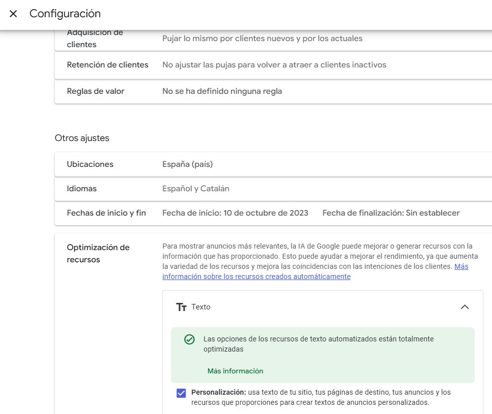 anuncios personalizados Google Ads