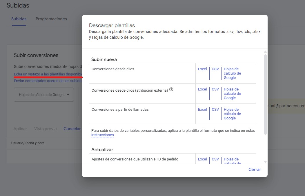 plantillas de lead scoring para Google Ads